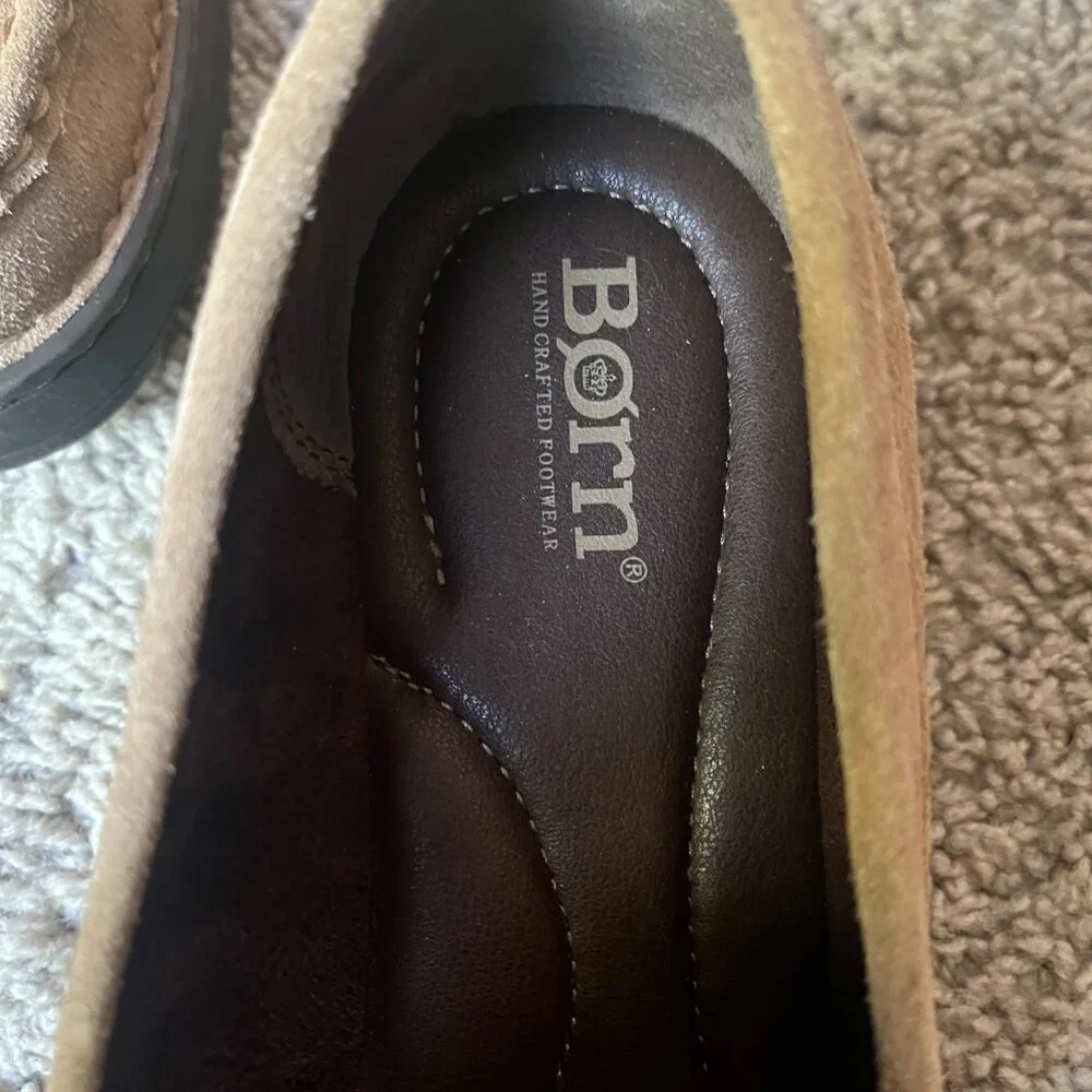Born Capri Tassel Platform Loafer - Taupe Suede - Picture 4 of 5
